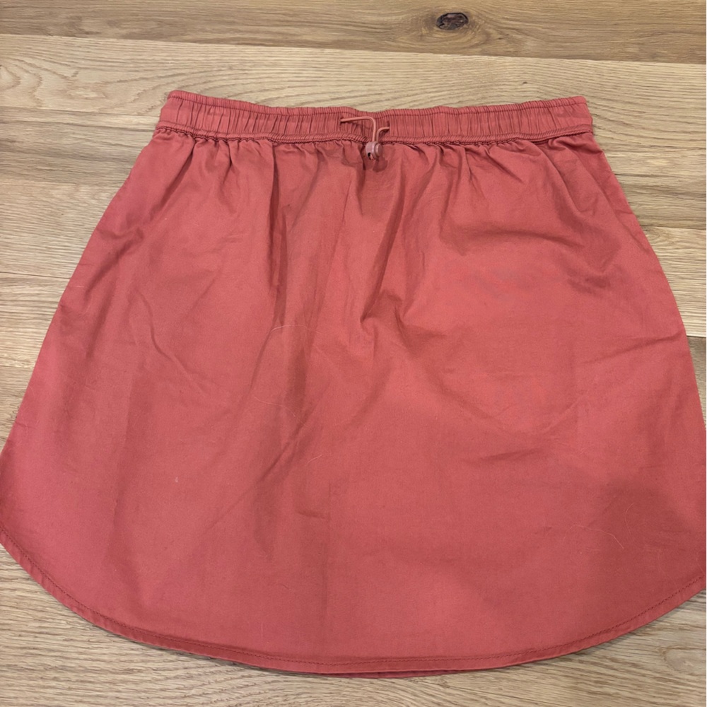 Sundry Red Skirt Lightweight Elastic Waist